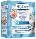 KittyCady N° 02 Marseille Breeze Marsilya sabunu kokulu beyaz bentonit kedi kumu 5L kutu